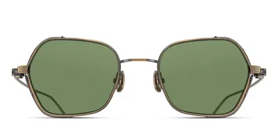 Matsuda M3153 Ag Men's Sunglasses Gold Size 49 In Antique Gold