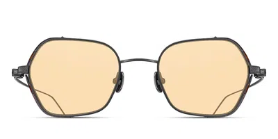 Matsuda M3153 Mbk Men's Sunglasses Silver Size 49 In Matte Black,ruthenium
