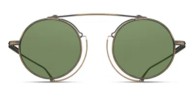 Matsuda M3154 Ag Men's Sunglasses Gold Size 46 In Antique Gold