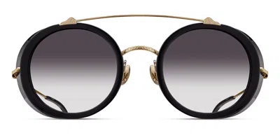 Matsuda M3155 Bg-blk Men's Sunglasses Black Size 48 In Brushed Gold,black