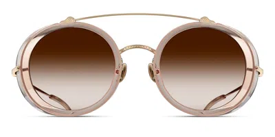 Matsuda M3155 Pg-cmp Men's Sunglasses Brown Size 48 In Pale Gold,champagne
