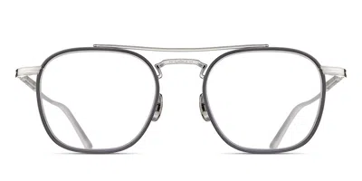 Matsuda M3157 Pw-gry Men's Glasses Grey Size 51 - Free Lenses - Blue Light Block Available In Palladium White,grey
