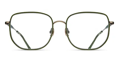 Matsuda M3158 Ag-bgn Men's Glasses Green Size 54 - Free Lenses - Blue Light Block Available