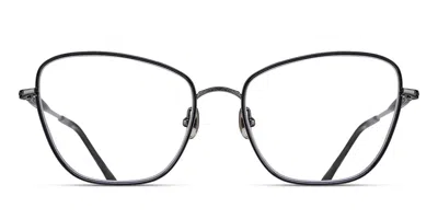 Matsuda M3159 Rtm-blk Men's Glasses Black Size 55 - Free Lenses - Blue Light Block Available In Metallic