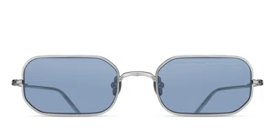 Matsuda M3163 Bs Men's Sunglasses Silver Size 50 In Brushed Silver