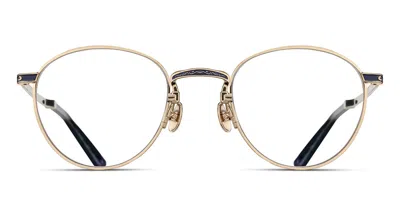 Matsuda M3164 Bg Men's Glasses Gold Size 50 - Free Lenses - Blue Light Block Available In Brushed Gold