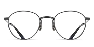 Matsuda M3164 Rtm Men's Glasses Silver Size 50 - Free Lenses - Blue Light Block Available In Ruthenium