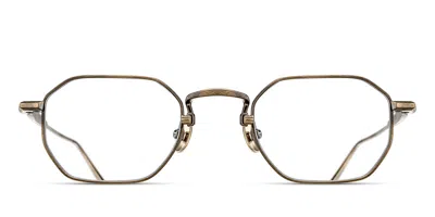 Matsuda M3166 Ag Men's Glasses Gold Size 46 - Free Lenses - Blue Light Block Available