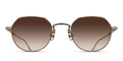 Matsuda M3167 Ag Men's Sunglasses Gold Size 49 In Antique Gold