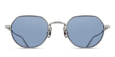Matsuda M3167 Pw Men's Sunglasses Silver Size 49 In Palladium,white
