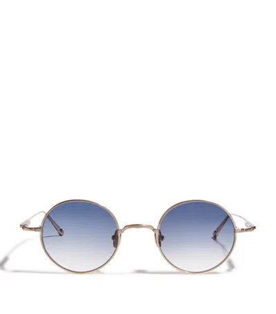 Matsuda M3168 Round Sunglasses In Gold