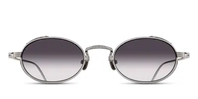 Matsuda M3169 Pw Men's Sunglasses Silver Size 50 In Palladium,white