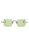 Matsuda M5001 Square-frame Sunglasses In 绿色