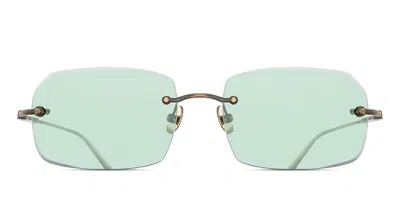 Matsuda M5004 Ag Men's Sunglasses Gold Size 57 In Antique Gold