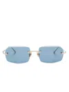 Matsuda Gold M5004 Sunglasses In Gold