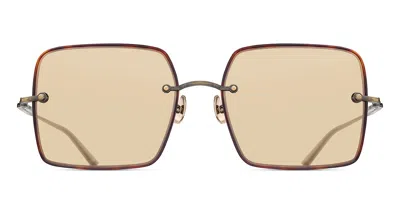 Matsuda M5005 Ag Men's Sunglasses Tortoiseshell Size 55 In Antique Gold,tortoise