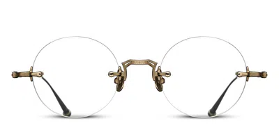 Matsuda M5007 Ag Men's Glasses Gold Size 47 - Free Lenses - Blue Light Block Available In Yellow
