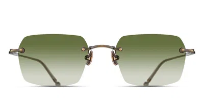Matsuda M5008 Ag Men's Sunglasses Gold Size 51 In Antique Gold