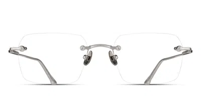 Matsuda M5008 Bs Men's Glasses Silver Size 51 - Free Lenses - Blue Light Block Available In Brushed Silver