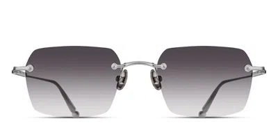 Matsuda M5008 Bs Men's Sunglasses Silver Size 51 In Brushed Silver