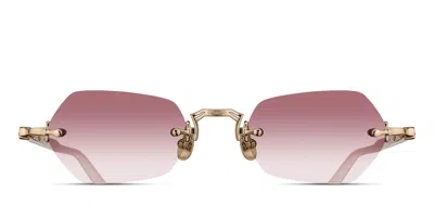 Matsuda M5011 Bg-mw Men's Sunglasses Gold Size 50 In Brushed Gold