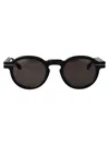 Matsuda Matte Black - Ruthenium Grey Acetate+metal Sunglasses In Black