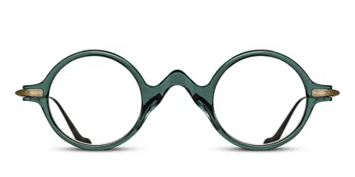 Matsuda Mxmf1 Bgn Men's Glasses Green Size 39 - Free Lenses - Blue Light Block Available In Bottle Green