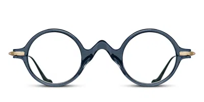 Matsuda Mxmf1 Dnc Men's Glasses Blue Size 39 - Free Lenses - Blue Light Block Available In Brown