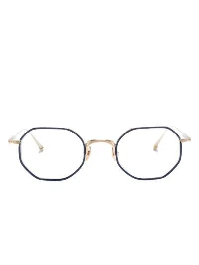 Matsuda Octagon-frame Glasses In Blue