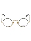 Matsuda Pilot-frame Optical Glasses In Brushed Gold - Matte Black