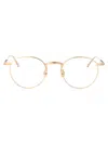 Matsuda Pilot-frame Optical Glasses In Brushed Gold Clear Lens