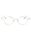 Matsuda Pilot-frame Optical Glasses In Palladium White Clear Lens