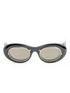 Matsuda Oval-frame Sunglasses In Black