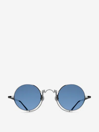 Matsuda Oval Sunglasses 10601h In Silver