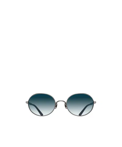 Matsuda Oval Sunglasses In Blue