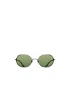 Matsuda Oval Sunglasses In Green