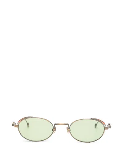 Matsuda Oval-frame Sunglasses In Gold