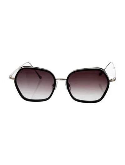 Pre-owned Matsuda Oversize Gradient Sunglasses In Black