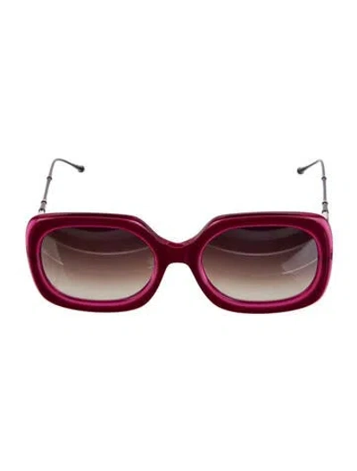 Pre-owned Matsuda Oversize Gradient Sunglasses In Pink