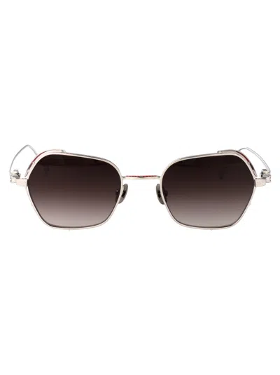 Matsuda Palladium White Metal Sunglasses