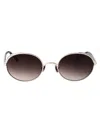 Matsuda Palladium White Smoke Grey Gradient Titanium Sunglasses In Brown
