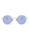 Matsuda Palladium White Titanium Sunglasses In Blue