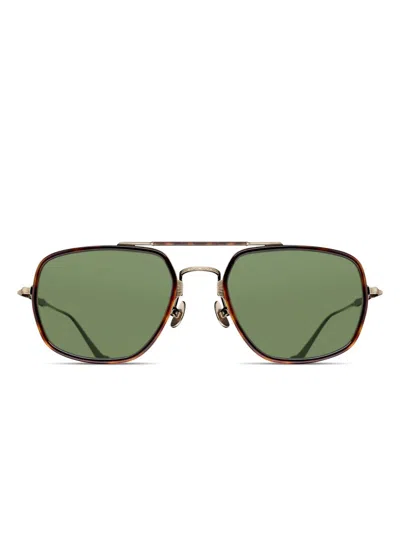 Matsuda Pilot-frame Sunglasses In Brown