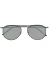 Matsuda Pilot Frame Sunglasses In Grey