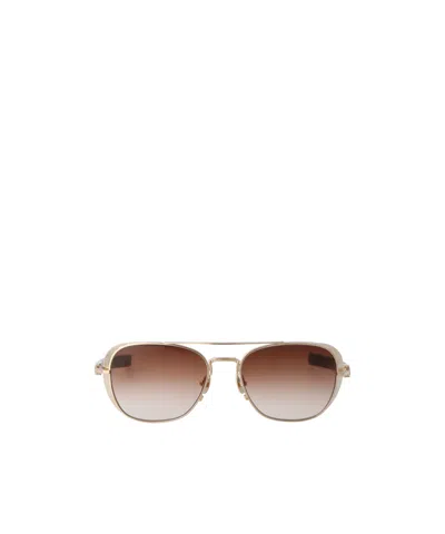 Matsuda Raised-bridge Detail Sunglasses In Nude