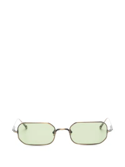 Matsuda Rectangle-frame Sunglasses In Gold