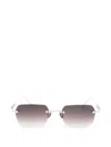 Matsuda Rectangle-frame Sunglasses In Silver