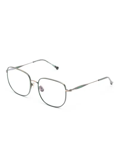 Matsuda Rectangle Glasses In Green