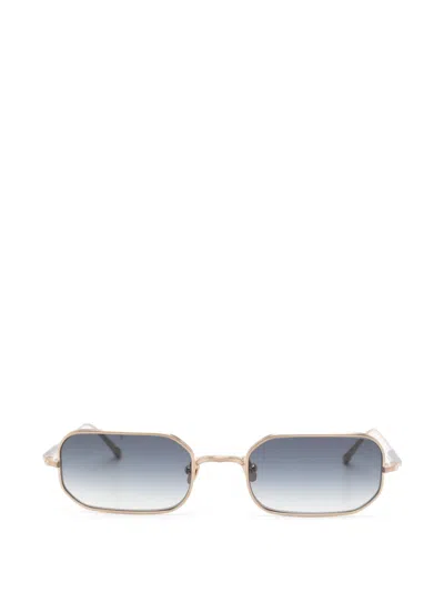 Matsuda Rectangle Sunglasses In Gold