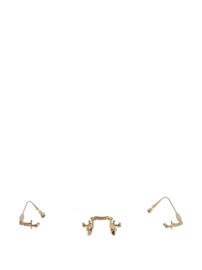 Matsuda Rimless Geometric-frame Glasses In Gold